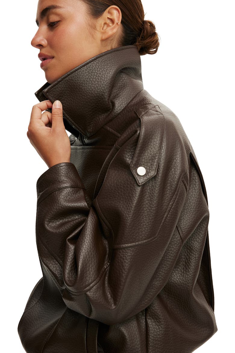 Women's Cove Biker Jacket, Alternate, color, Cocoa Bark