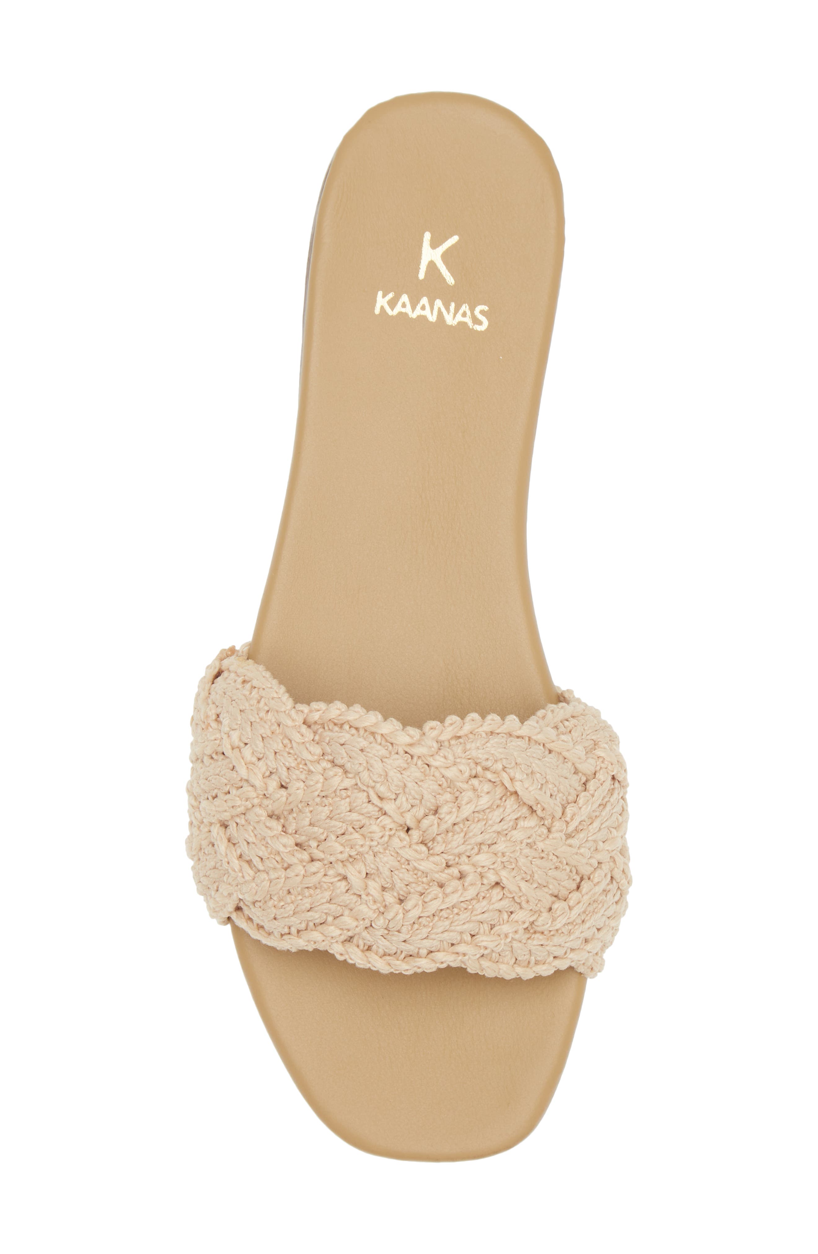 Pansy Slide Sandal, Alternate, color, NATURAL