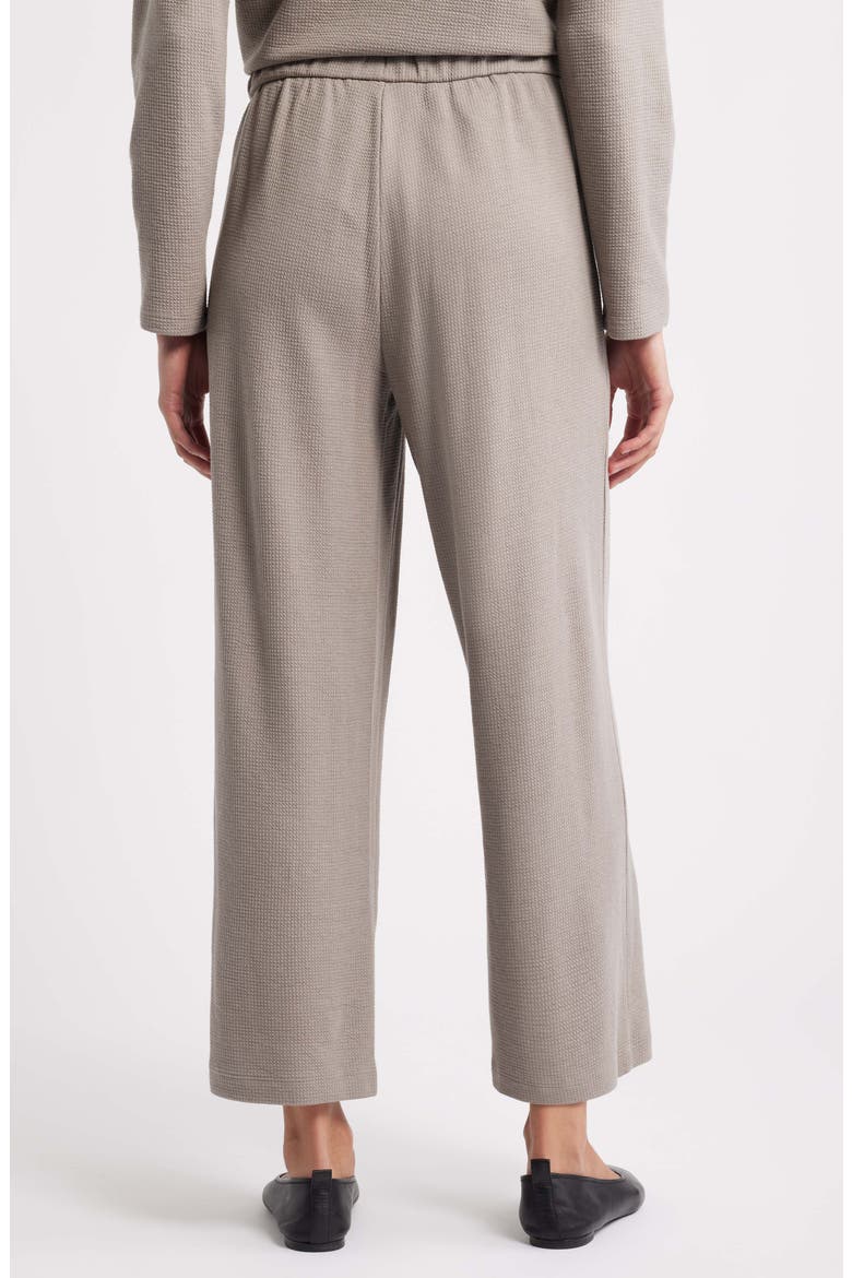 Organic Cotton Blend Ankle Wide Leg Drawstring Pants, Alternate, color, REED