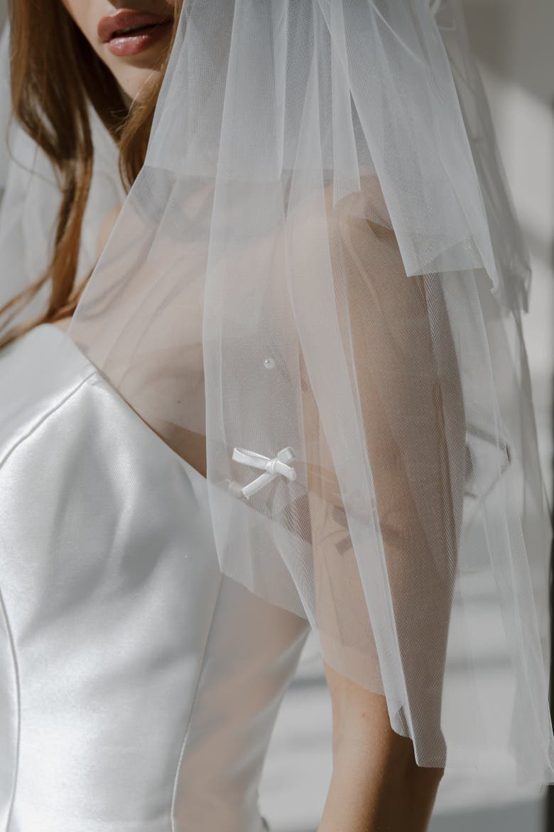 Last Toast Mini Veil, Alternate, color, Ivory