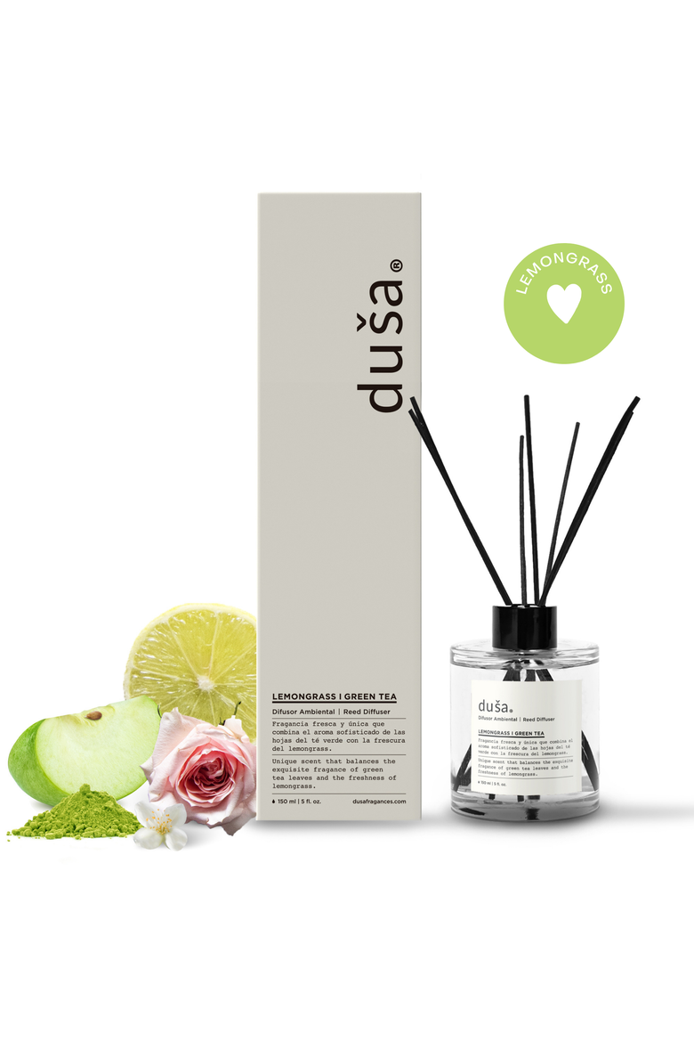 Lemongrass I Green Tea - 5 Fl Oz Reed Diffuser, Main, color, Lemongrass