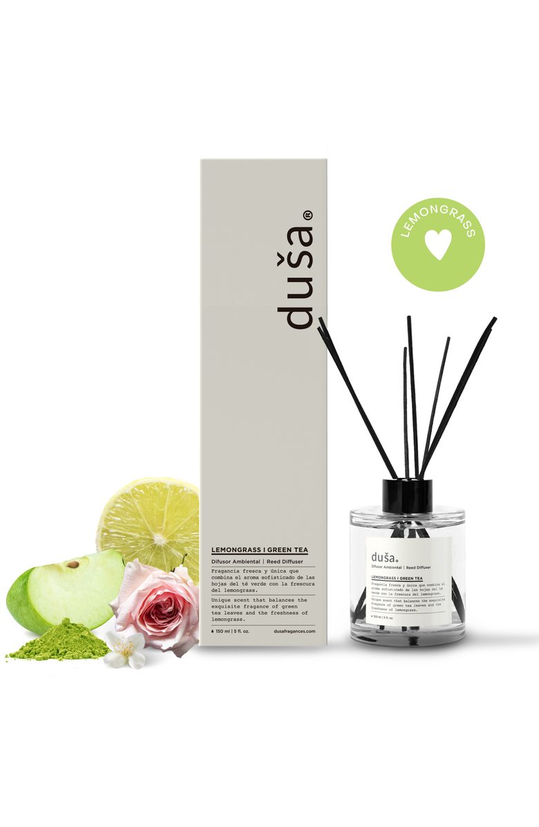 Dusa Fragrances Lemongrass I Green Tea - 5 Fl Oz Reed Diffuser, Main, color, Lemongrass