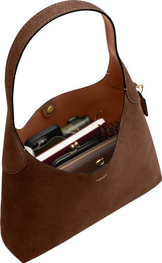 COACH Brooklyn 34 Suede Shoulder Bag | Nordstrom
