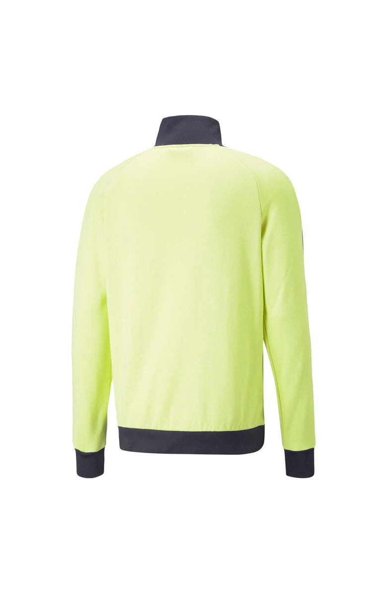 PUMA Men's Puma Yellow Manchester City ftblHeritage T7 Raglan Full-Zip Track Jacket, Alternate, color, Yellow