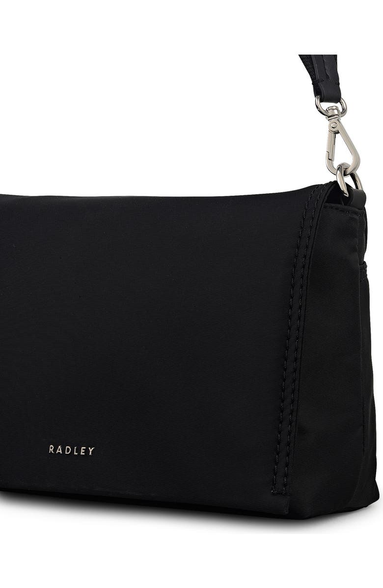 Radley Halley Row Medium Flapover Crossbody Bag, Alternate, color, Black
