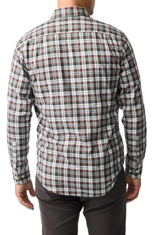 Rodd & Gunn Polstead Plaid Cotton Twill Button-up Shirt In Forest