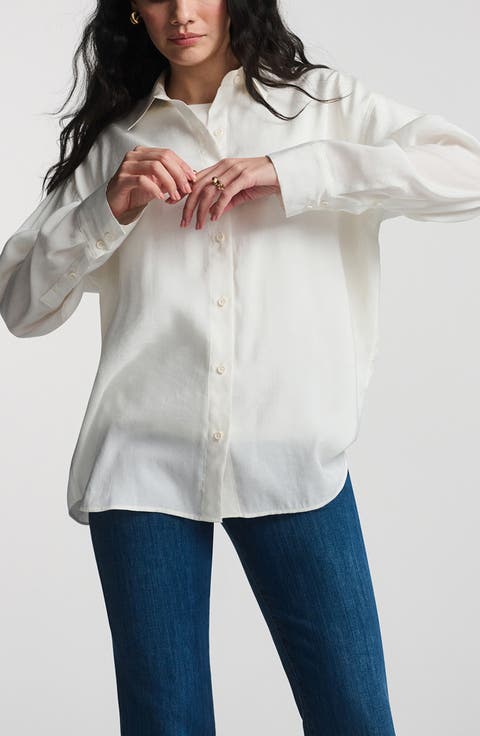 Modal Blend Button-Up Shirt
