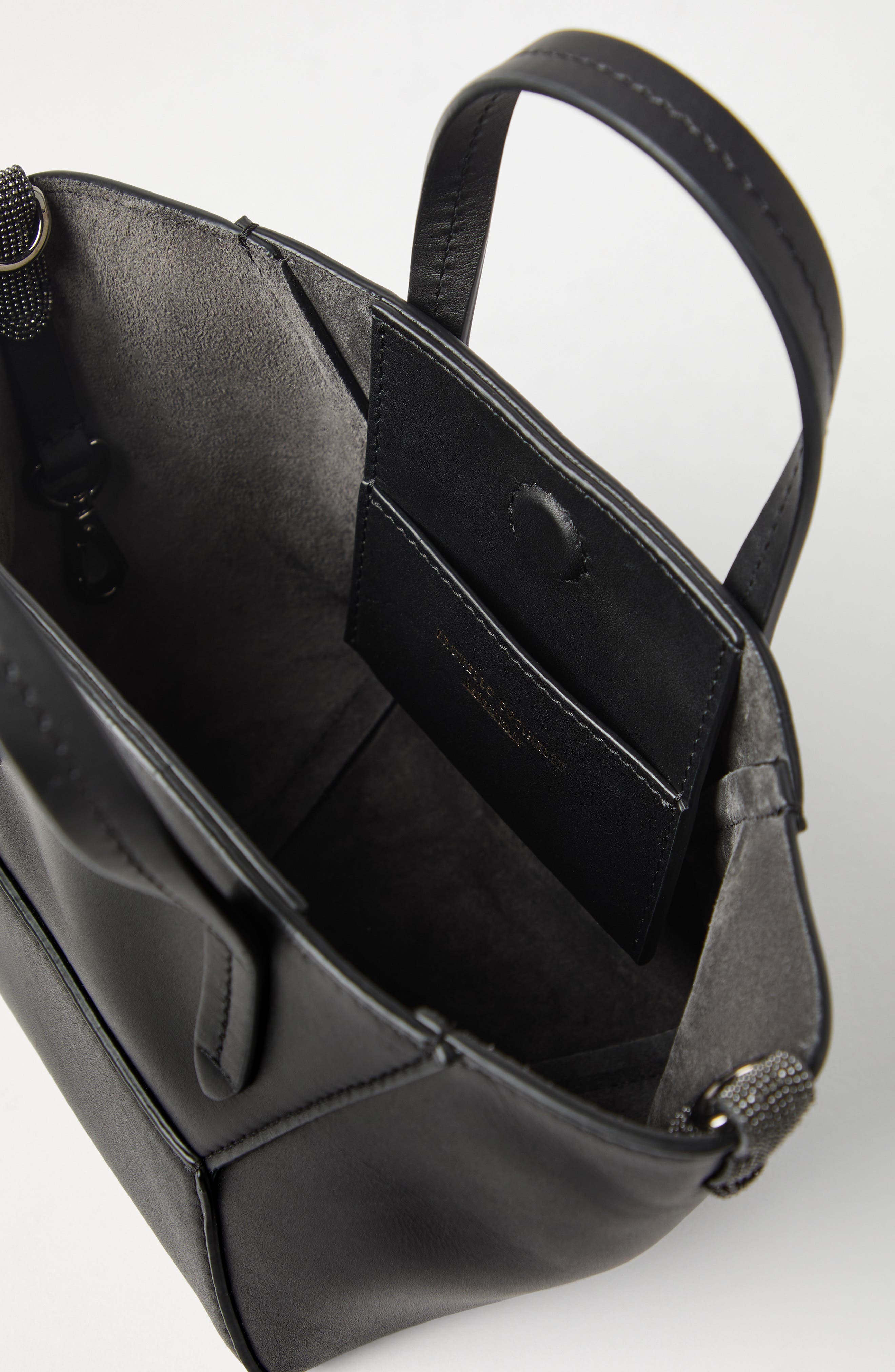 Calfskin mini BC Duo bag, Alternate, color, Black