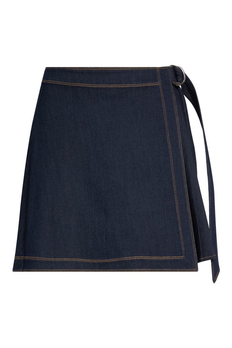 Tammi Denim Miniskirt, Alternate, color, INDIGO