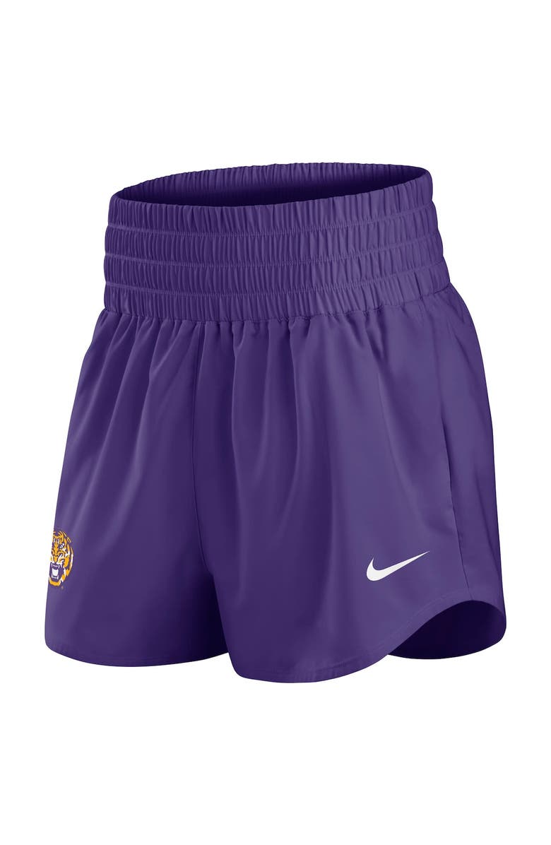 Nike Women's Nike Purple LSU Tigers Performance One Dri-FIT High-Rise Shorts, Alternate, color, Purple