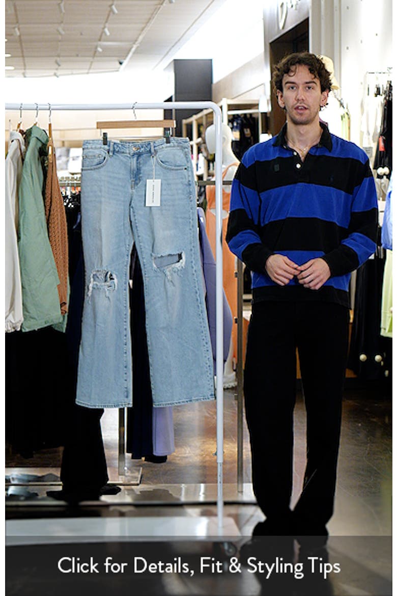 Ripped Low Loose Jeans video