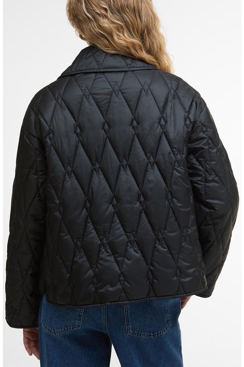 Bernadette Quilted Barn Jacket, Alternate, color, BLACK/ ONYX TARTAN