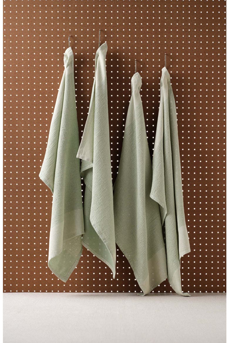 Kitchen Towels - Cotton Waffle Weave Set - Set of 4, Alternate, color, Sage Green