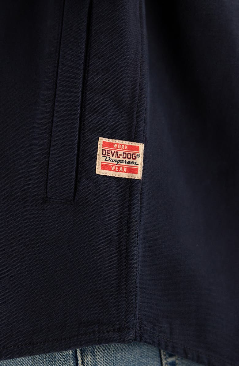 Devil-Dog Dungarees Cotton Canvas Shirt Jacket, Alternate, color,