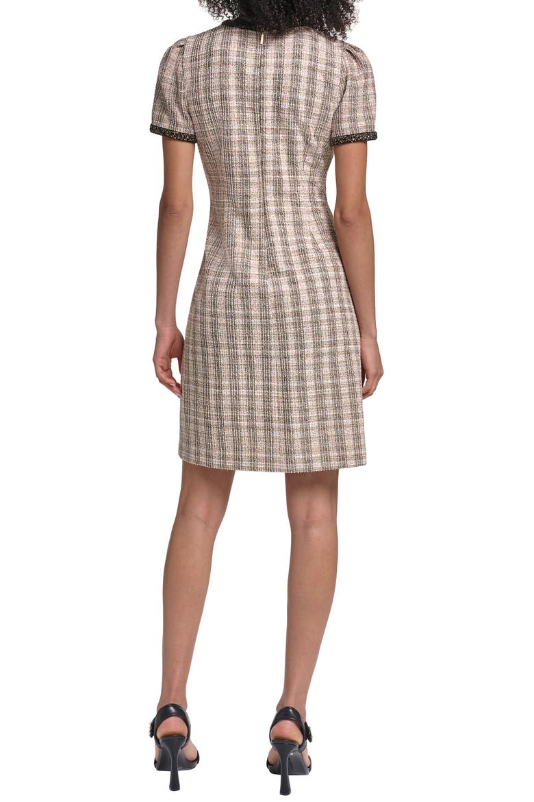 Metallic Tweed Sheath Dress, Alternate, color, ESPRESSO MULTI