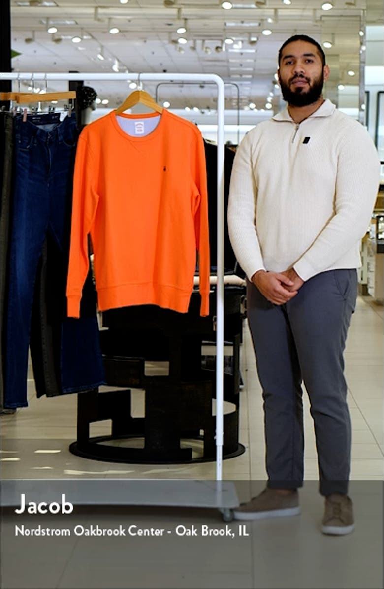 Slim Fit Stretch Cotton Sweatshirt, sales video thumbnail