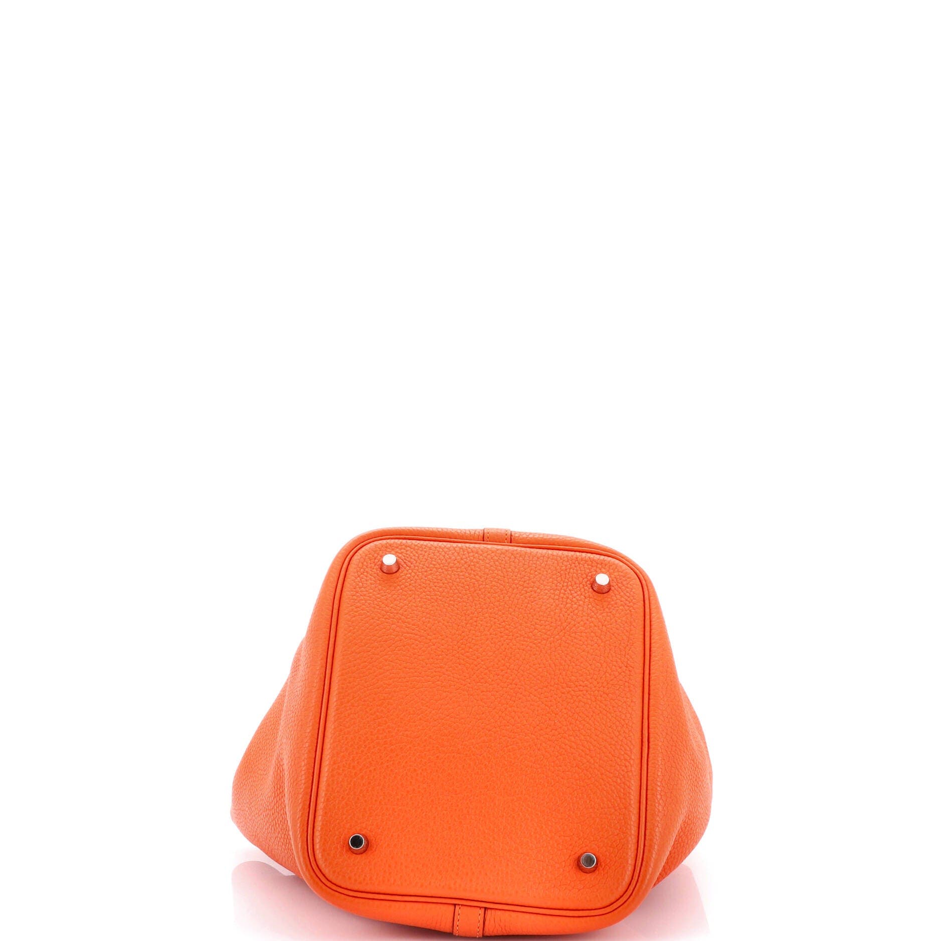 Pre-Owned Hermes Picotin Lock Bag Clemence MM, Alternate, color, Feu