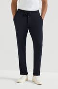 Brunello Cucinelli Cashmere and silk French terry trousers