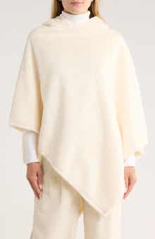 Nanette Lepore Hooded Faux Fur Ruana