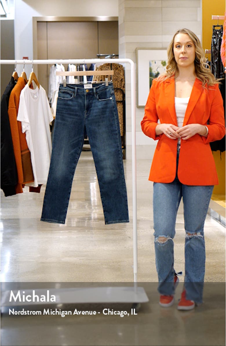 Le High Ankle Straight Leg Jeans, sales video thumbnail