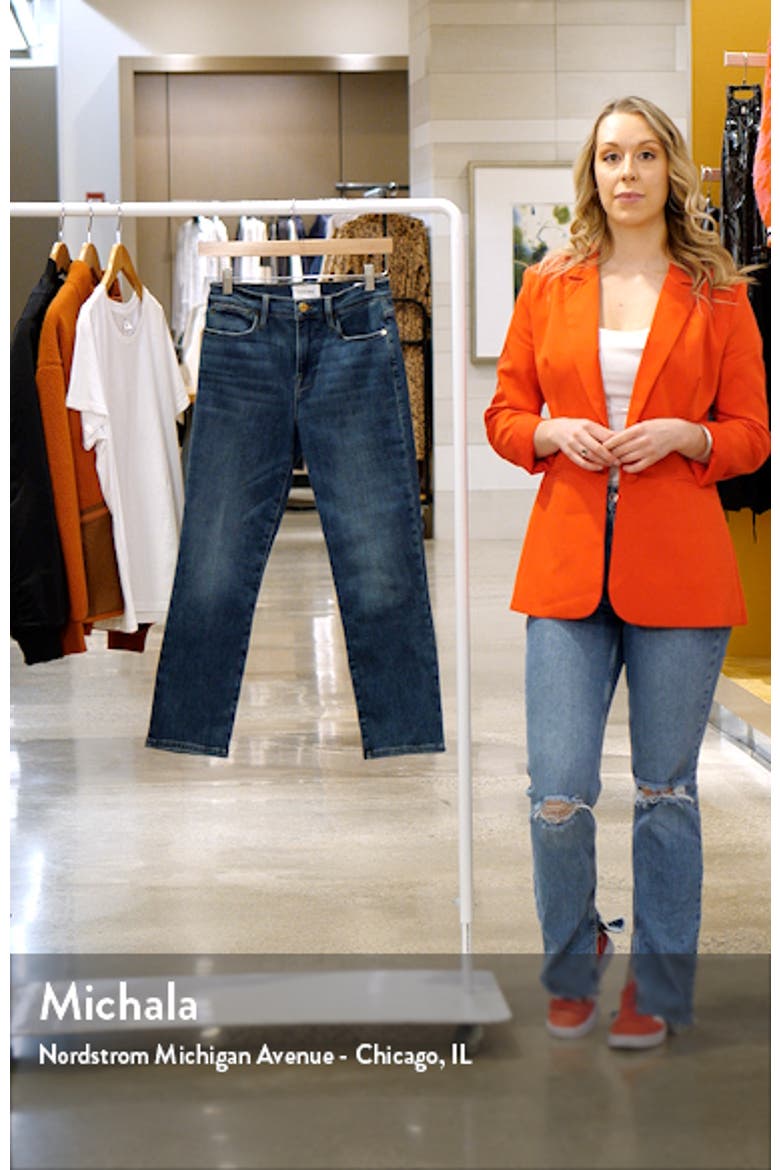 Le High Ankle Straight Leg Jeans video