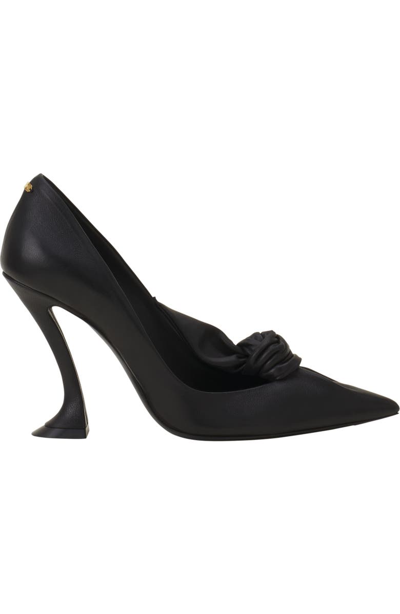 Lanvin Midnight Step Leather Bow Pump, Main, color,