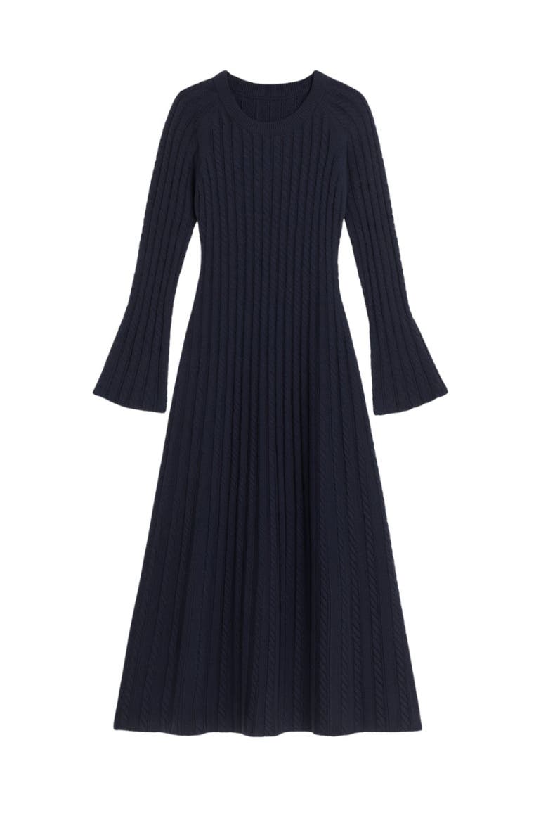 Ella Sweater Dress, Alternate, color, Navy