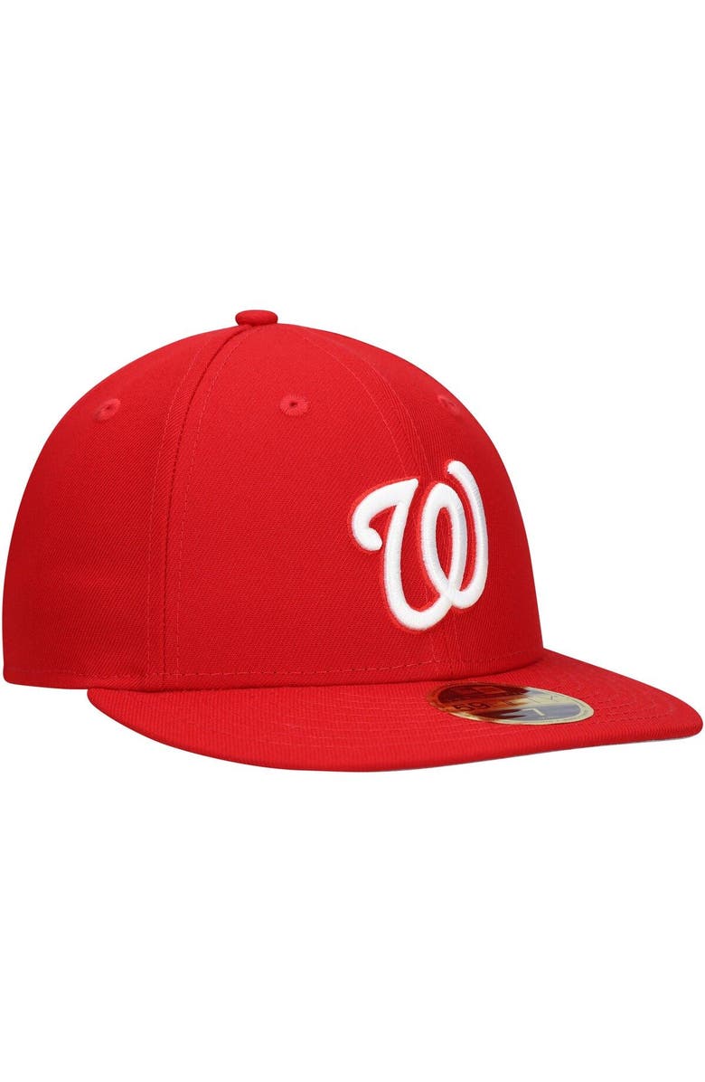 New Era Men's New Era Scarlet Washington Nationals Low Profile 59FIFTY Fitted Hat, Alternate, color, Scarlet