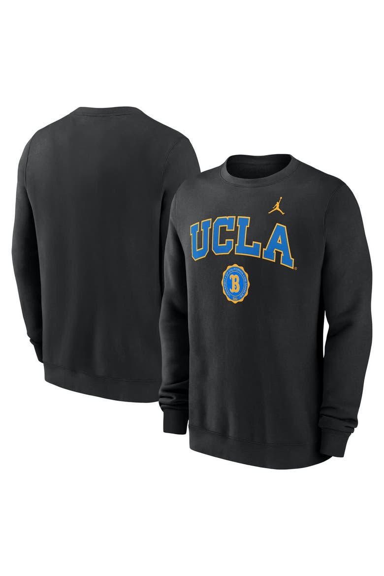 Men's Jordan Brand Black UCLA Bruins Legacy Classic Pullover Sweatshirt, Main, color, Black
