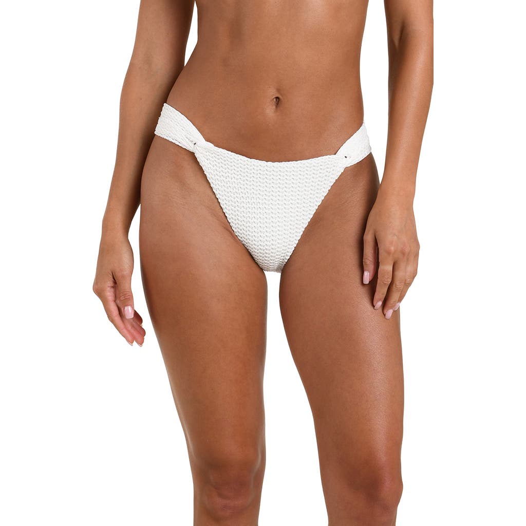 Sunshine 79 Floral Flair French Cut Bikini Bottoms In White