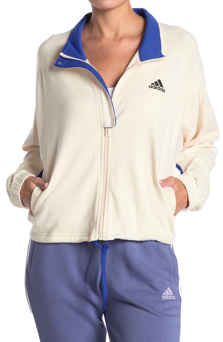 adidas Drawstring Zip Jacket, Main, color,