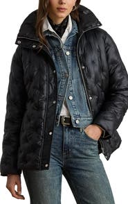 Lauren Ralph Lauren Monogram Quilted Puffer Jacket