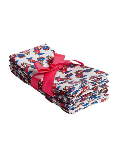 Large Napkins Set Of 6 (45X45) Galletti Multicolor