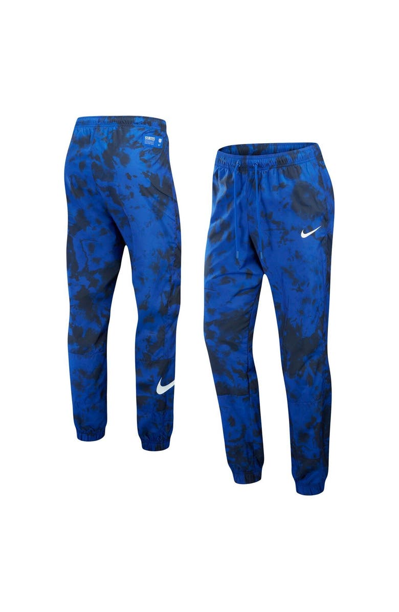Nike Women's Nike Blue USMNT Essential Tie-Dye Joggers, Main, color, Blue