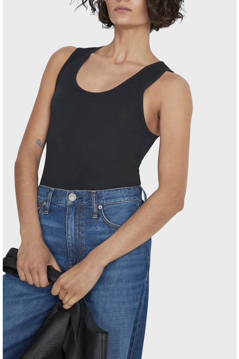 Luca Tank Top, Alternate, color, BLACK