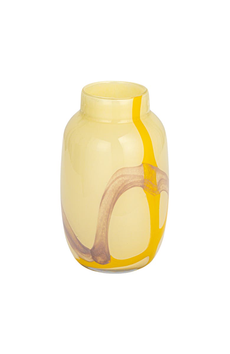 Storied Home Decorative Glass Vase with Abstract Design, Main, color, Multicolor