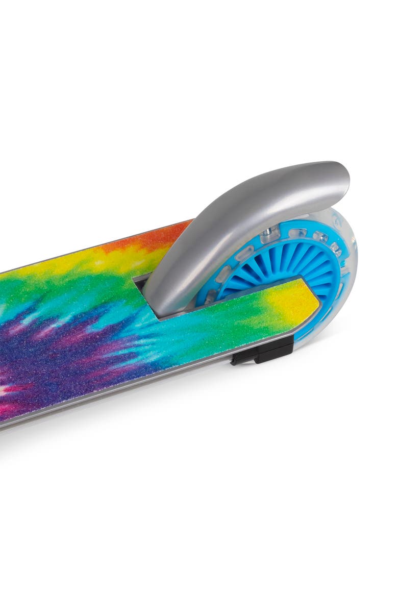 Flashing Adjustable Scooter Tie Dye Lightup Wheels, Alternate, color, Multicolored