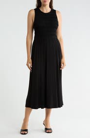 WEST K Smocked Bodice Fit & Flare Dress