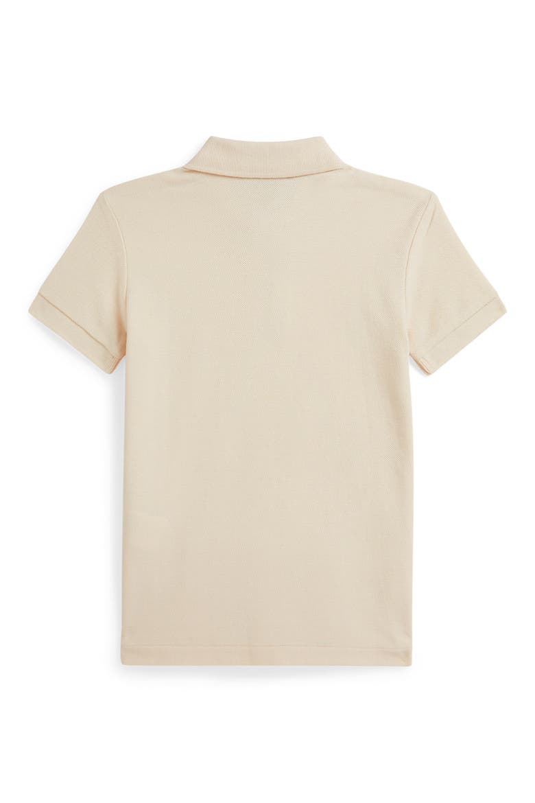 Kids' Cotton Piqué Polo, Alternate, color, WINTER CREAM
