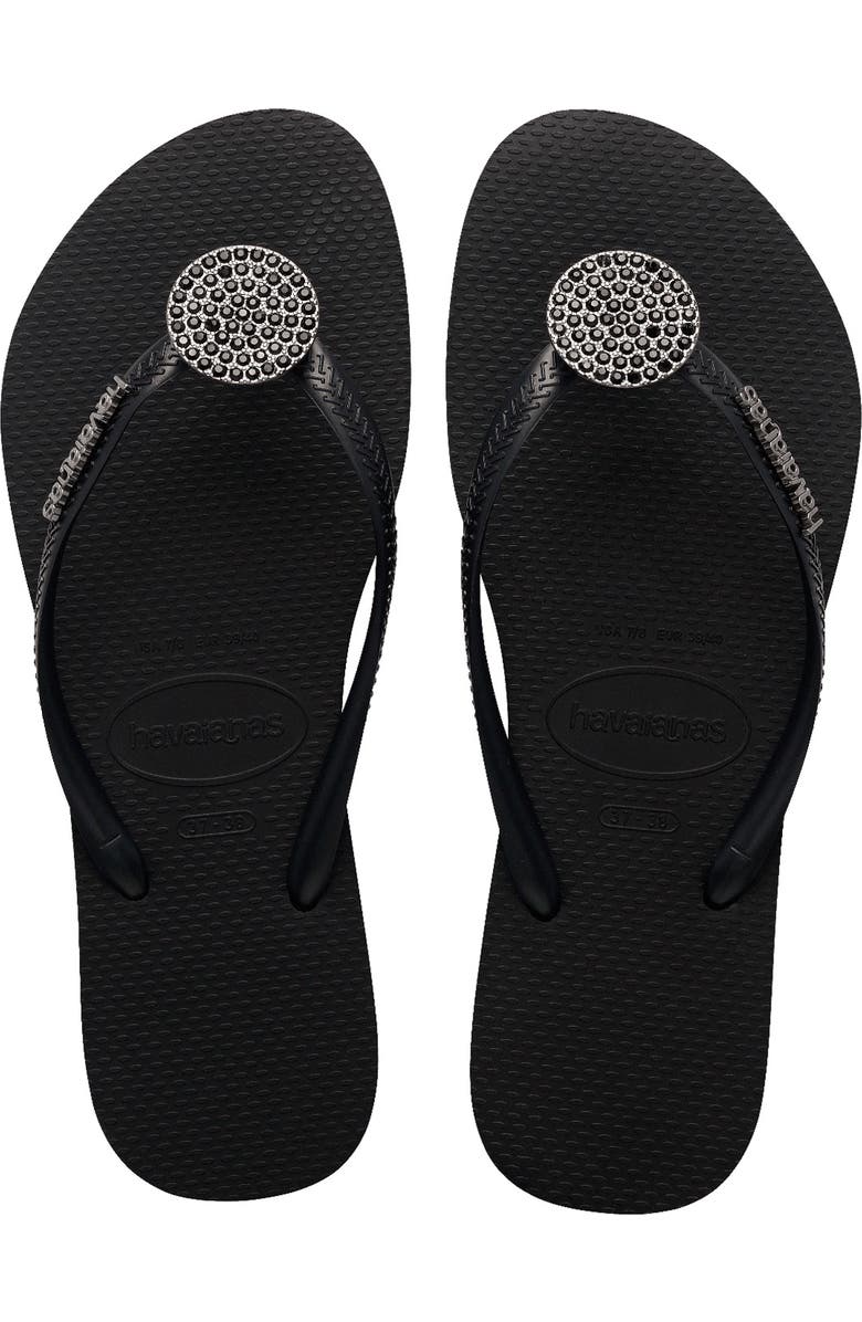 Havaianas Slim Crystal Flip Flop, Alternate, color,