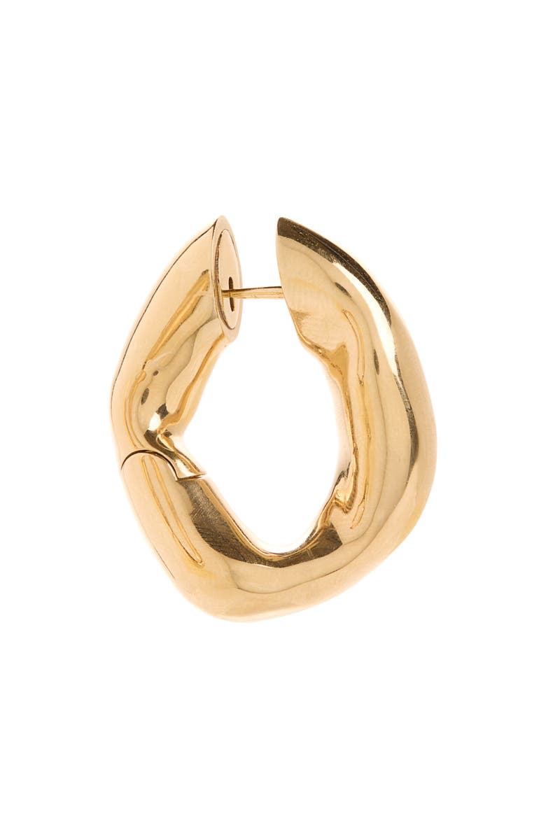 Balenciaga Eisa Hoop Earrings, Alternate, color, Shiny Gold