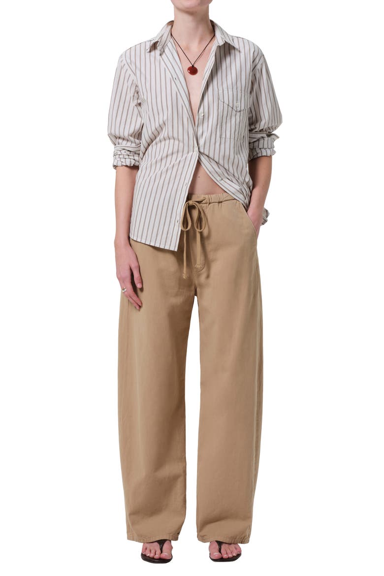 Shay Stripe Button-Up Shirt, Alternate, color, ALBISTRIPE