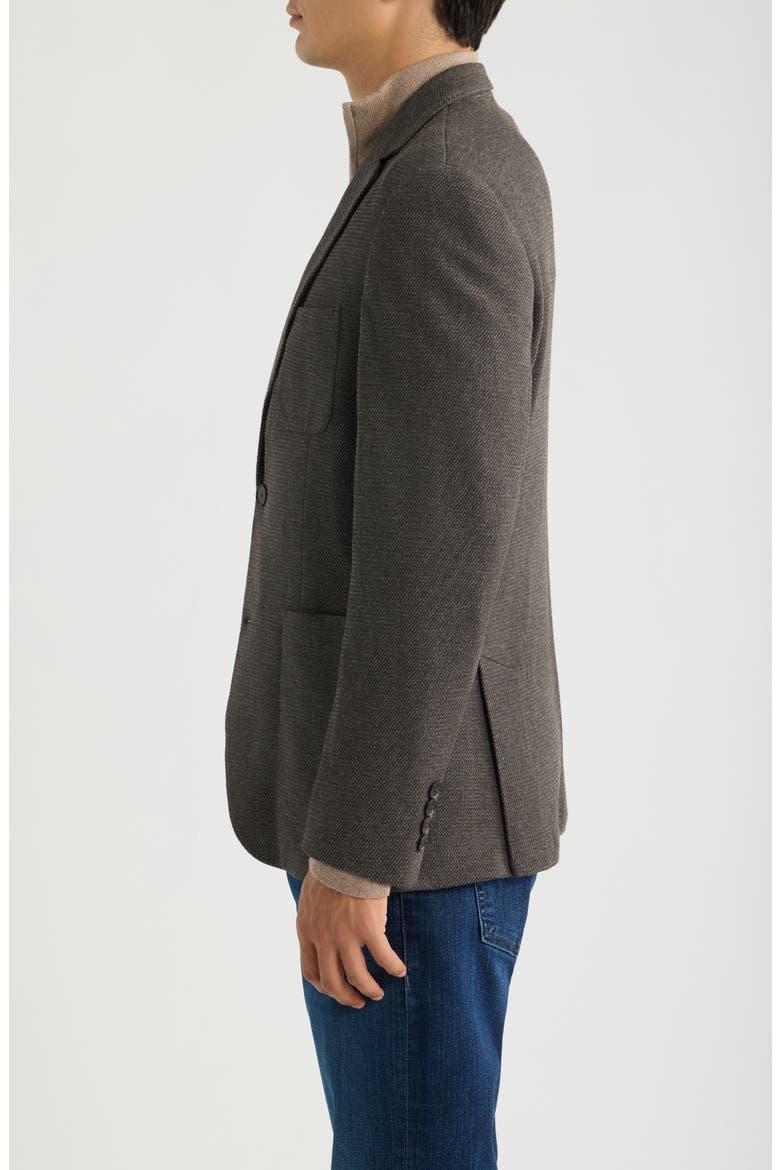 Henrik Knit Sport Coat, Alternate, color, BROWN SEDEA