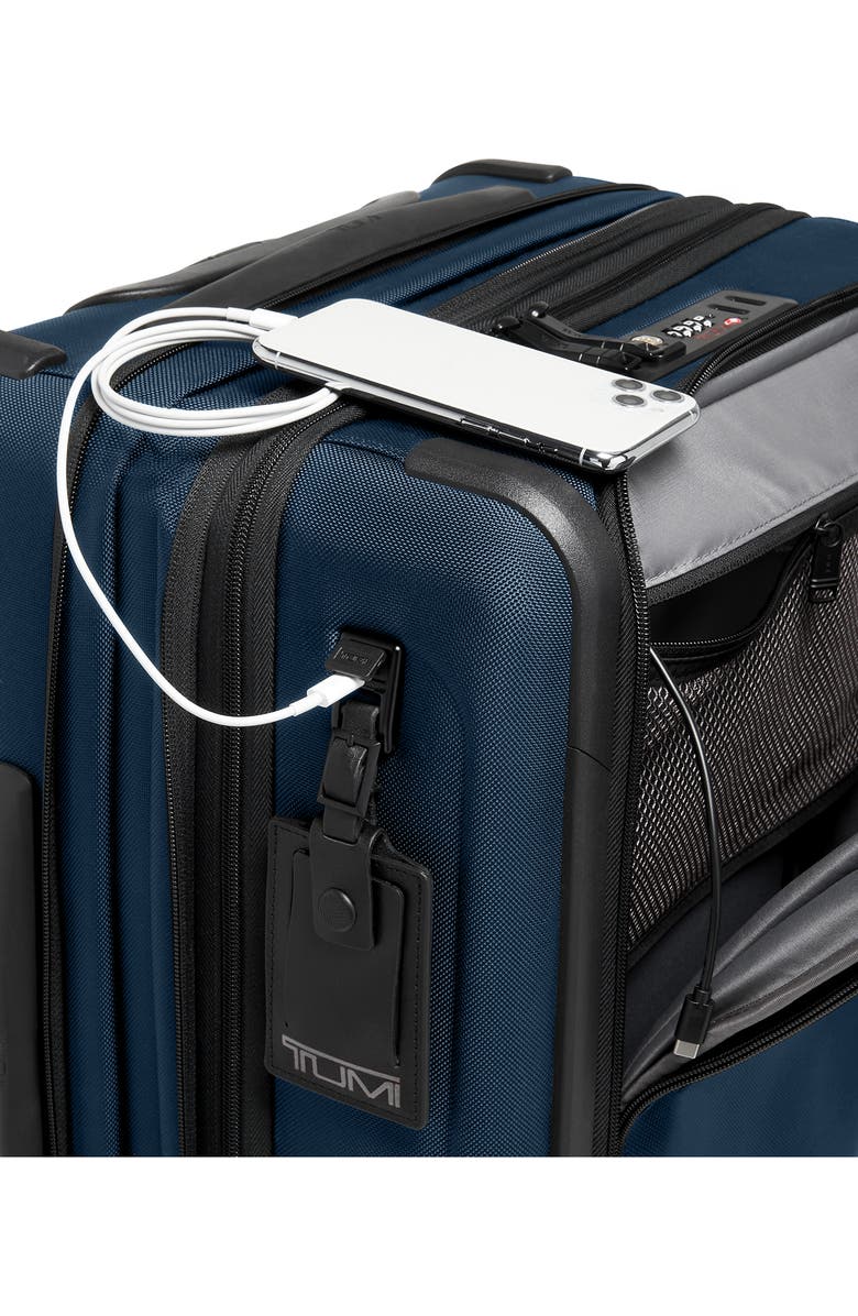 TUMI Alpha 3 Collection 22-Inch Wheeled Dual Access Continental Carry-On, Alternate, color, Navy