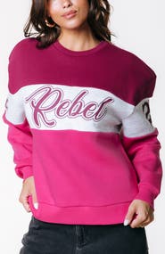 Colourful Rebel Logo Colourblock Boxy Sweat