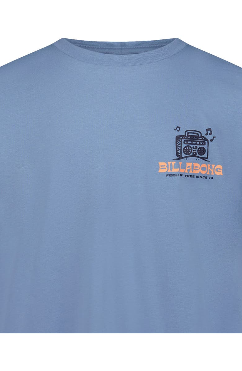 Billabong Kids' Beach Lizard Cotton Graphic T-Shirt, Alternate, color, Mid Blue