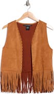 Forgotten Grace Studded Fringe Vest
