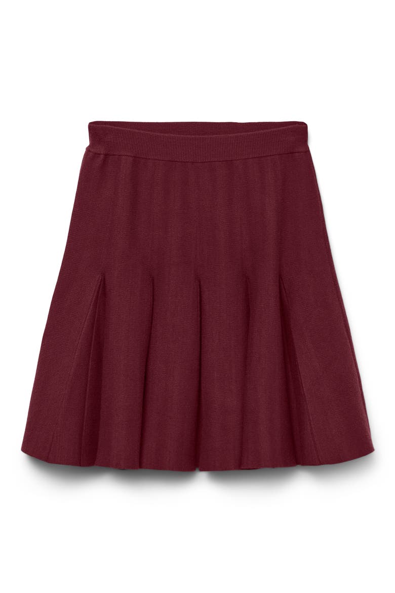 Kristin Flounce Miniskirt, Alternate, color, SYRAH