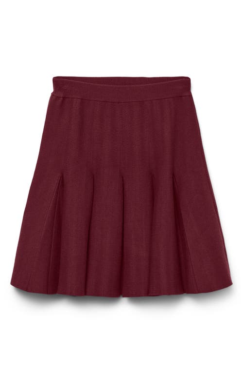 Vero Moda Kristin Flounce Miniskirt In Red