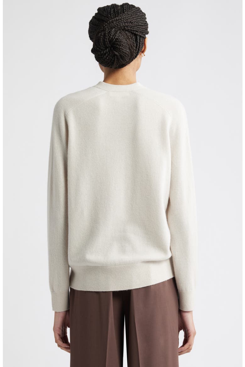 Cashmere V-Neck Cardigan, Alternate, color, IVORY SAND